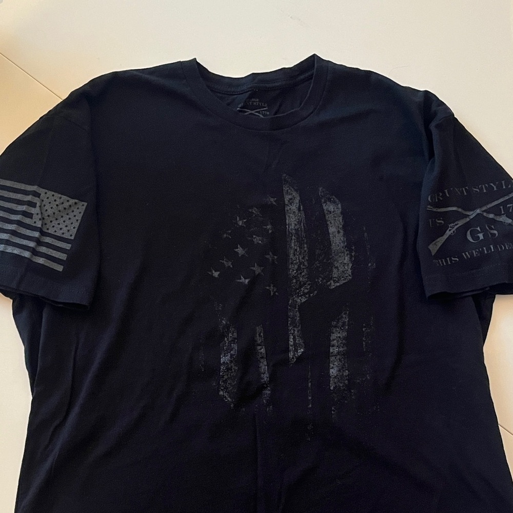 Grunt Style Black Patriotic Tee